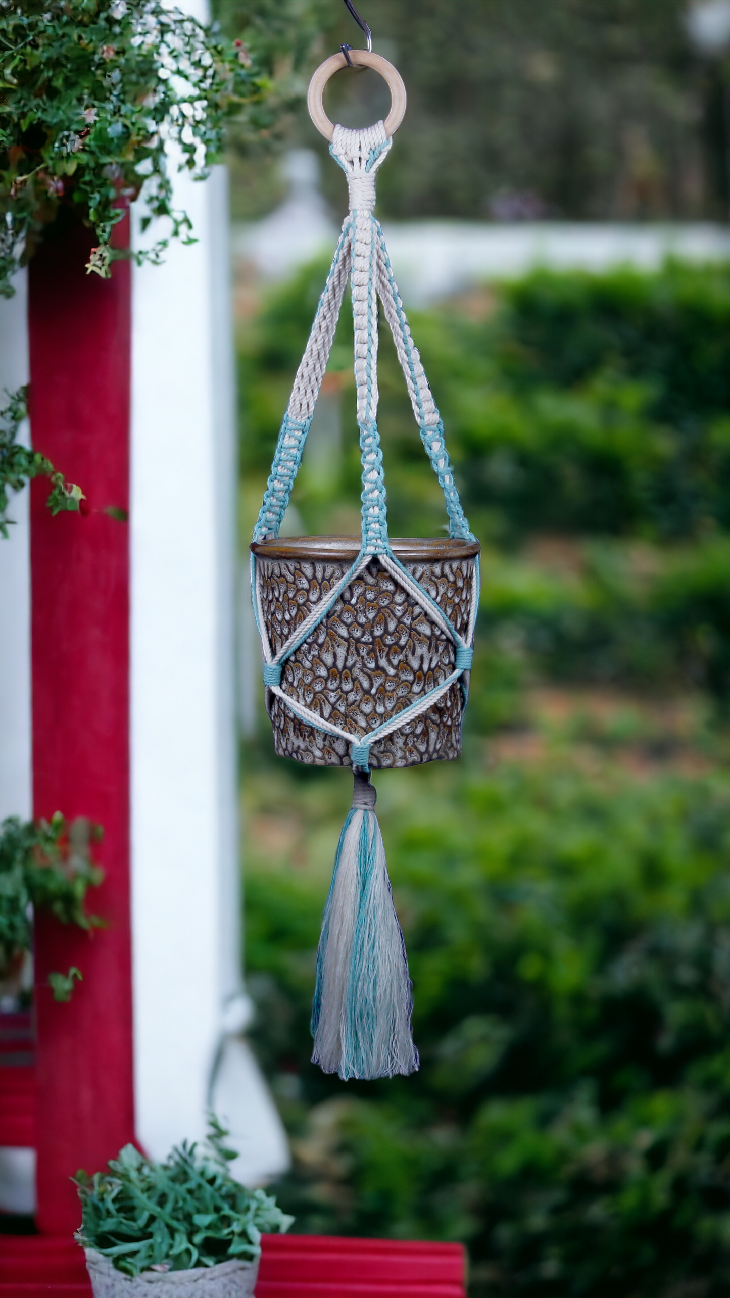 Macrame Plant Hanger - Bohemian Bliss - 30 inches